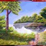Landscape Painting :Acrylic on Paper 20inch x 16inch